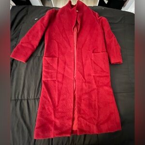Elegant Red Women's Coat